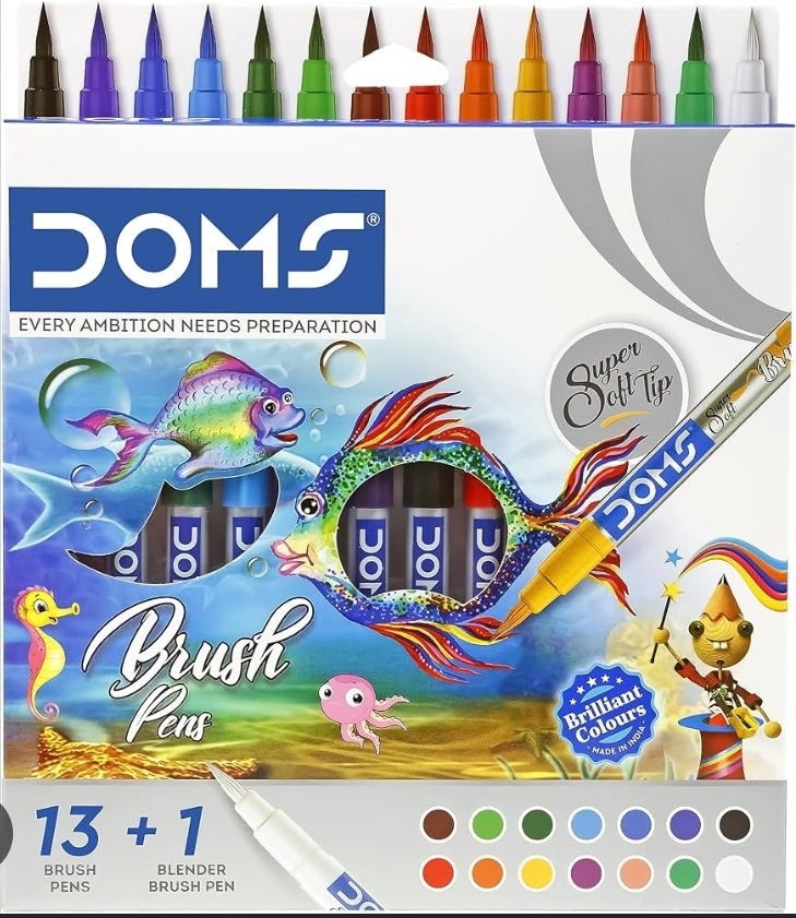 DOMS Pastel Brush Pen 14 Shades